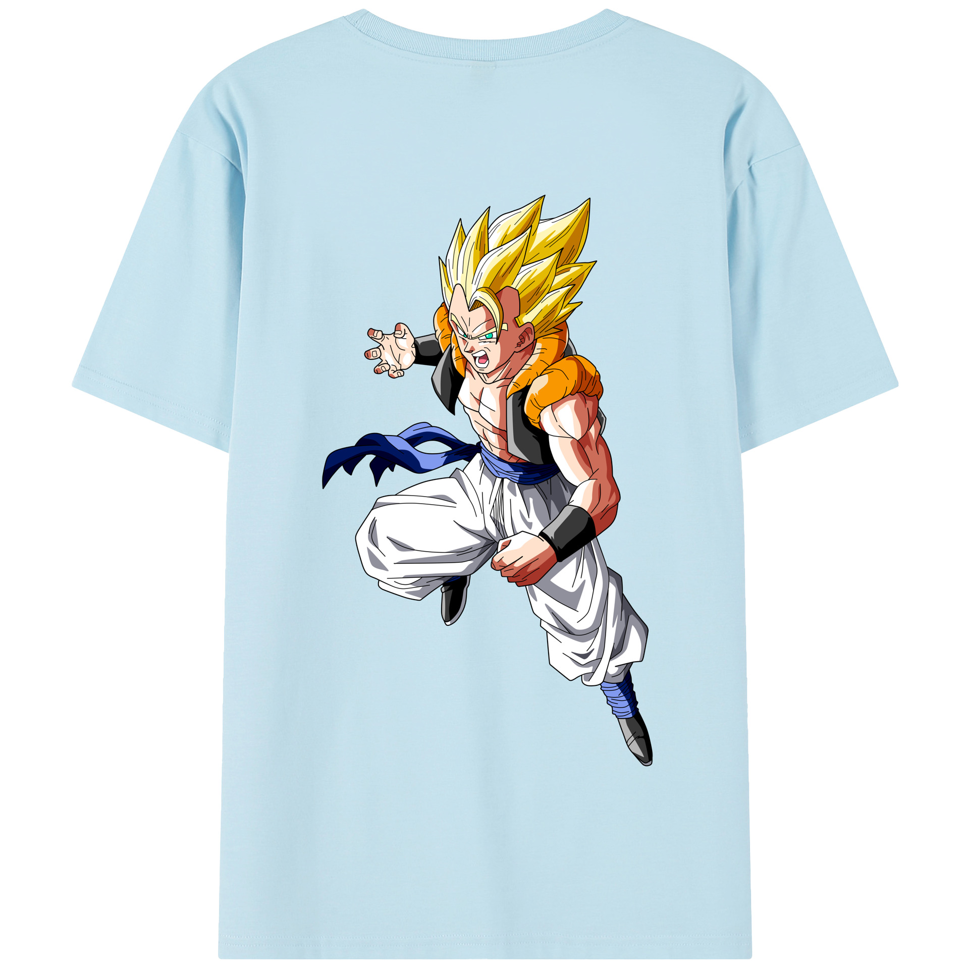 （画像用） ドラゴンボール ベジータ四世（Bejīta Yonsei）DRAGON BALL Vegeta IV 綿100％半袖Tシャツ（背面プリント）